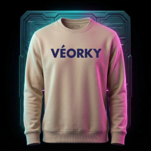 Genesis VÉORKY Origin Sweatshirt — Desert Storm with Deep Lyons Blue Accent